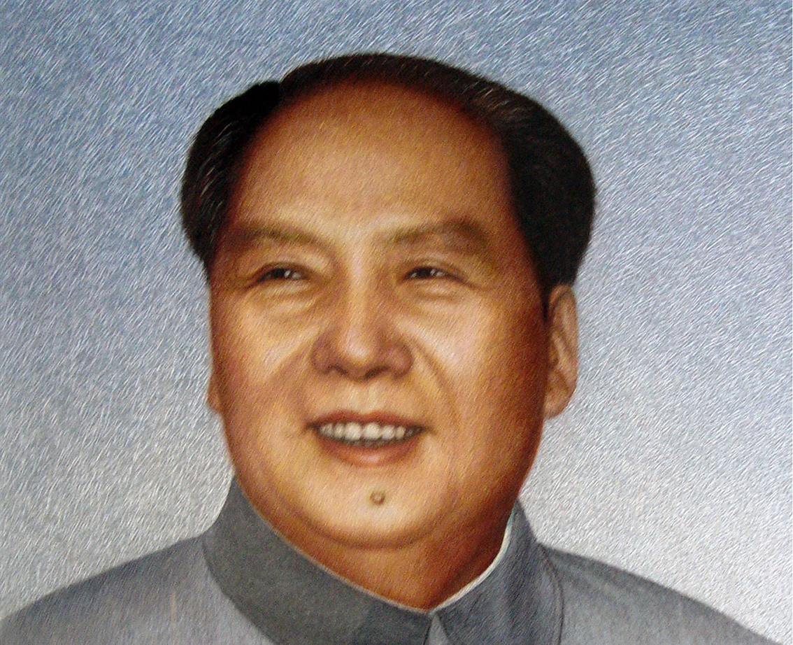 礼好绣院朱军成苏绣作品-毛主席肖像苏绣作品被毛新宇收藏