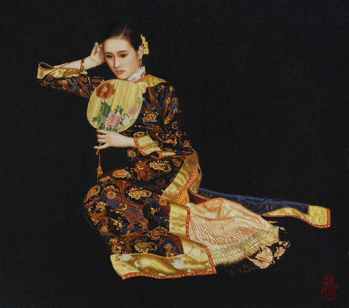 曾国平夫妇访礼好绣院，刺绣合作续写华章-陈逸飞作品.jpg
